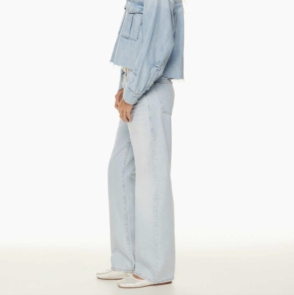 Agolde Fusion High Waist Wide Leg Jeans - Picture 14 of 14